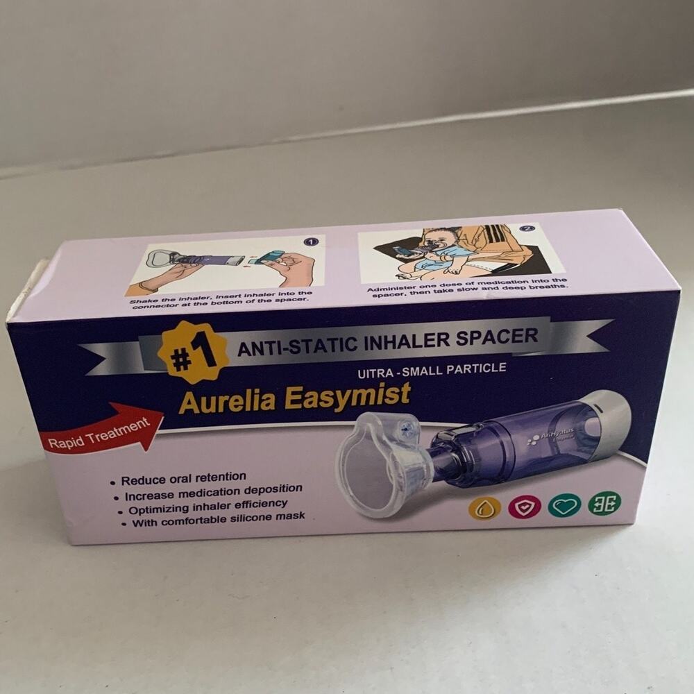 Anti Static Inhaler Spacer Children Uitra Small Particle Valved Holding Chamber